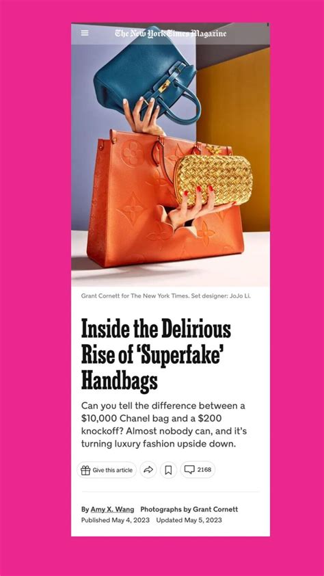 purseforum replica bags|A Response to the NYT Article on the Superfake Handbag Industry.